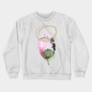 abstract watercolor botanical illustration. Minimalistic boho style Crewneck Sweatshirt